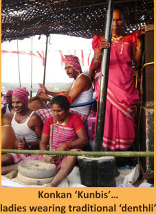 Konkan ‘Kunbis’… ladies wearing traditional ‘denthli’